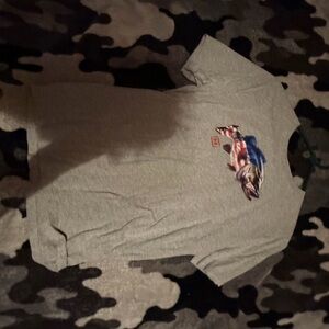 Gray under armour bass tee